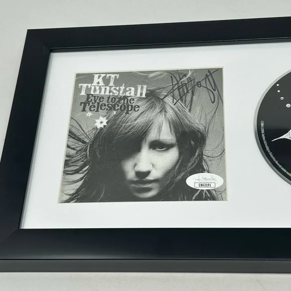 KT Tunstall signed Eye To The Telescope CD Cover Framed JSA COA